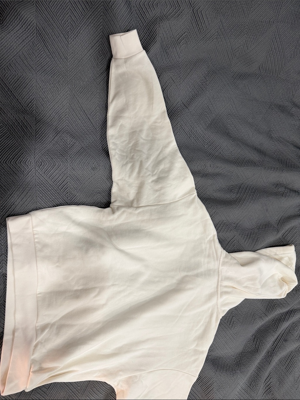 Alo Soft Cream/ ivory Logo Hoodie - Picture 7 of 7